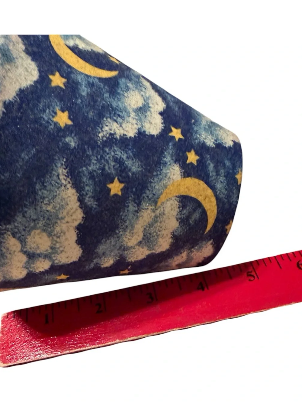 Moon & Cloud Velvet Lamp Shade - Blue